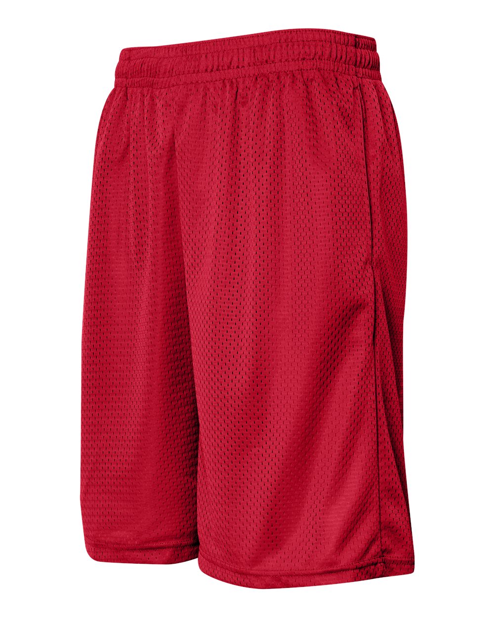 Men's Pro Mesh 9" Shorts with Pockets - Side - B09085703 - Red