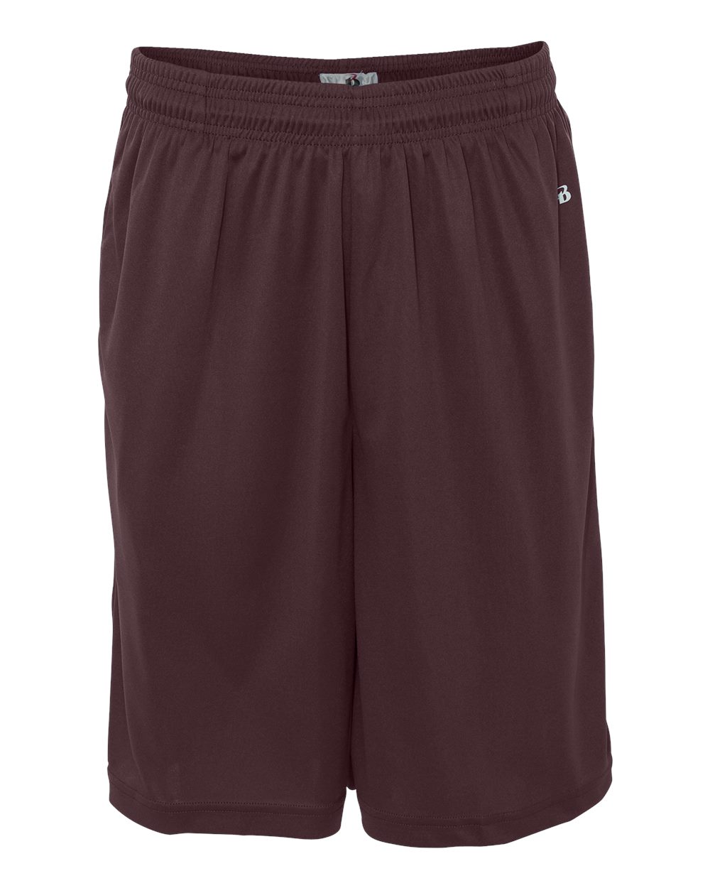 Men's B-Core 10" Shorts with Pockets - Front - B85185533 - Maroon