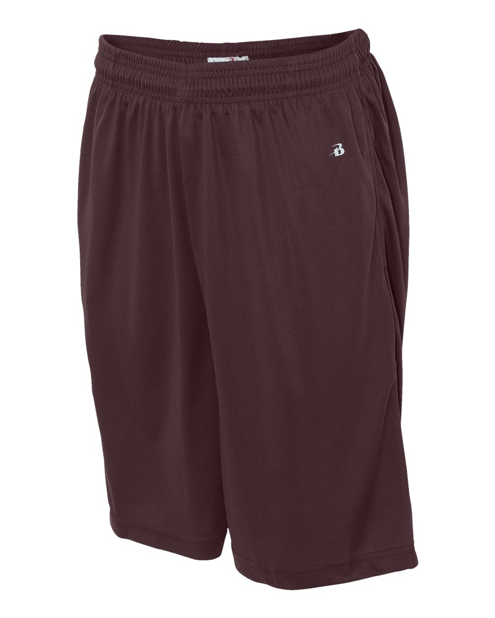 Men's B-Core 10" Shorts with Pockets - Side - B85185533 - Maroon
