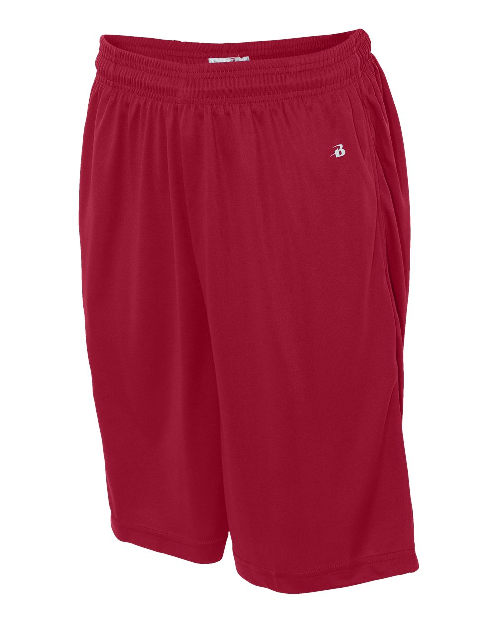 Men's B-Core 10" Shorts with Pockets - Side - B85185703 - Red