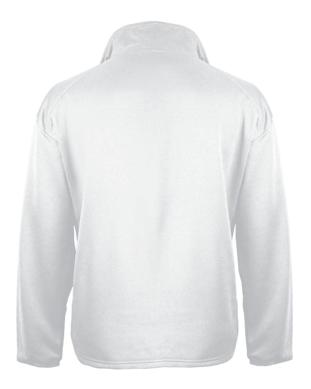 Men's Performance Fleece Quarter-Zip Pullover - Back - B86785002 - White