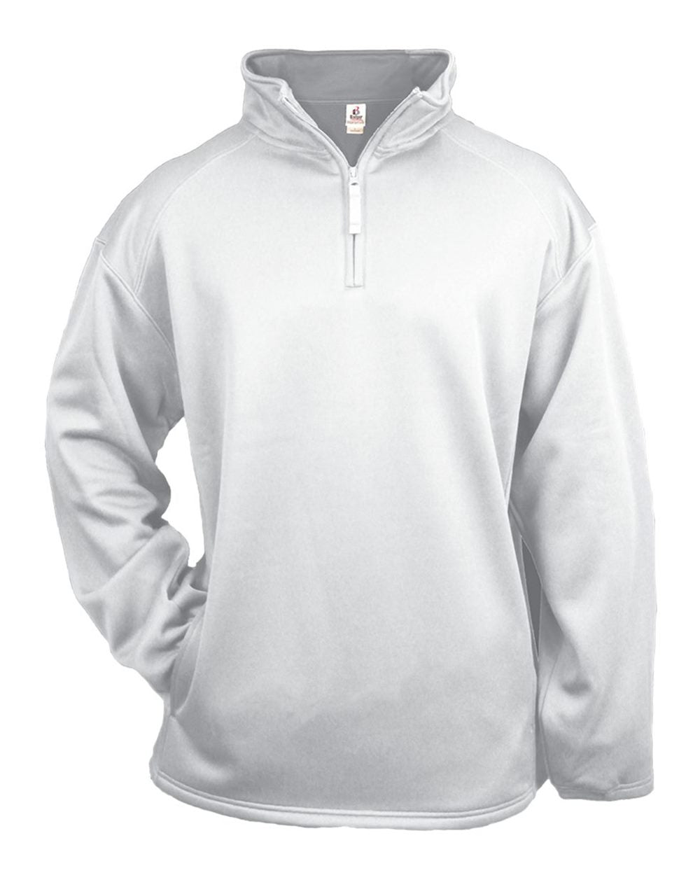 Men's Performance Fleece Quarter-Zip Pullover - Front - B86785002 - White