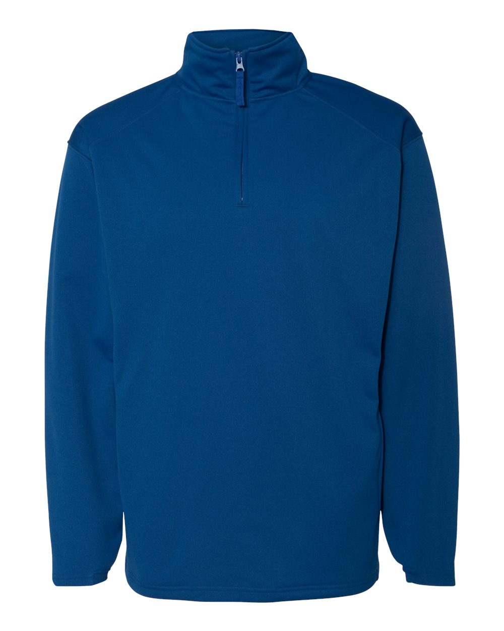 Men's Performance Fleece Quarter-Zip Pullover - Front - B86785752 - Royal