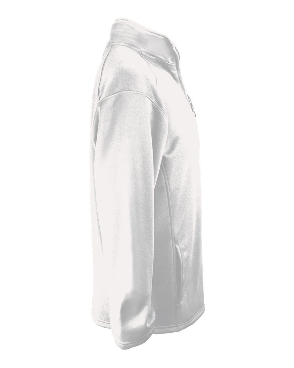 Men's Performance Fleece Quarter-Zip Pullover - Side - B86785002 - White