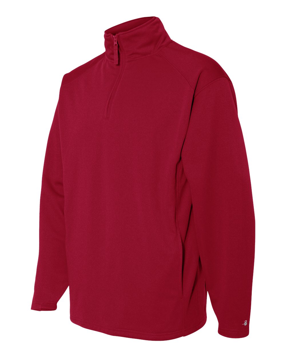 Men's Performance Fleece Quarter-Zip Pullover - Side - B86785702 - Red