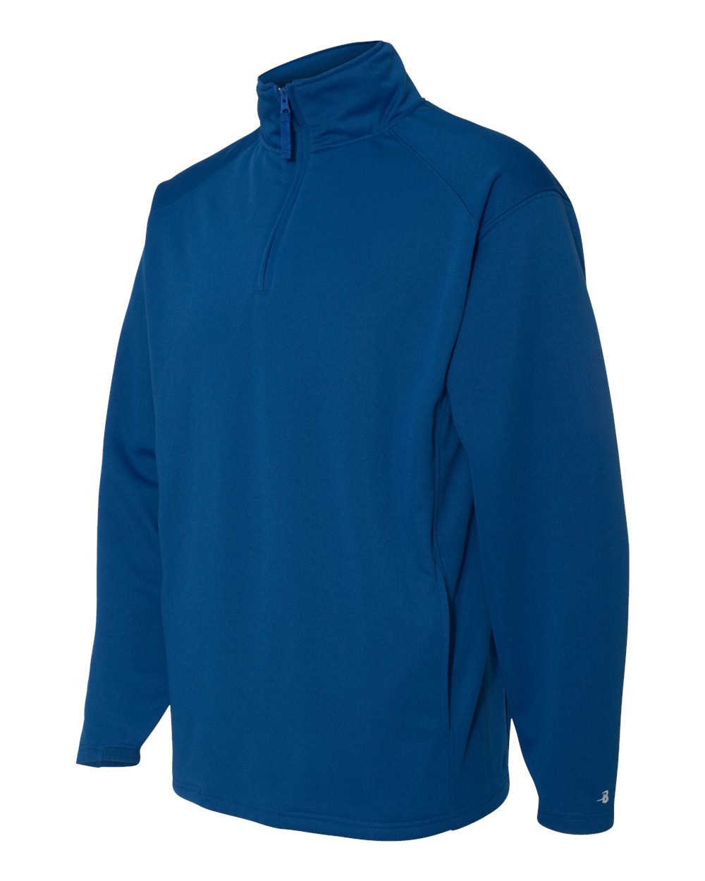 Men's Performance Fleece Quarter-Zip Pullover - Side - B86785752 - Royal