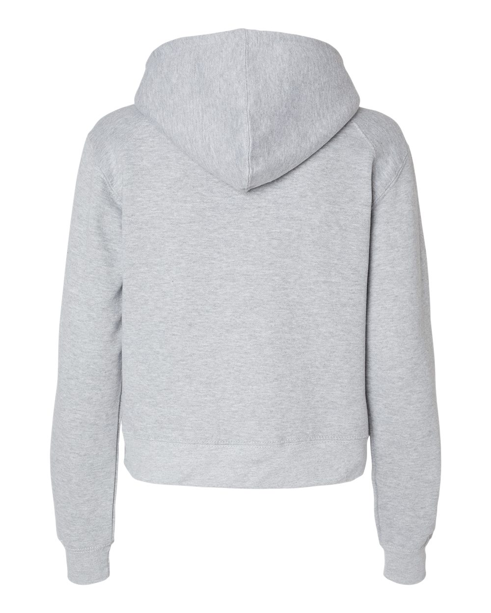 Women's Crop Hooded Sweatshirt - Back - B21485548 - Oxford