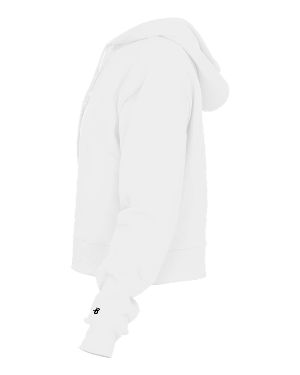 Women's Crop Hooded Sweatshirt - DirectSide - B21485008 - White