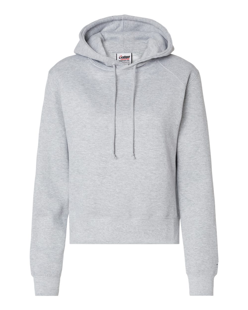 Women's Crop Hooded Sweatshirt - Front - B21485548 - Oxford
