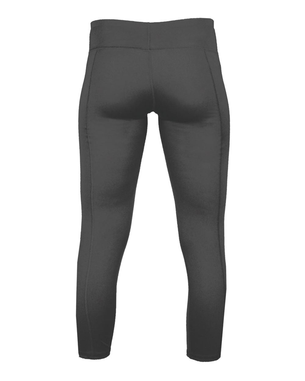 Women's Capri Leggings - Back - B64485352 - Graphite