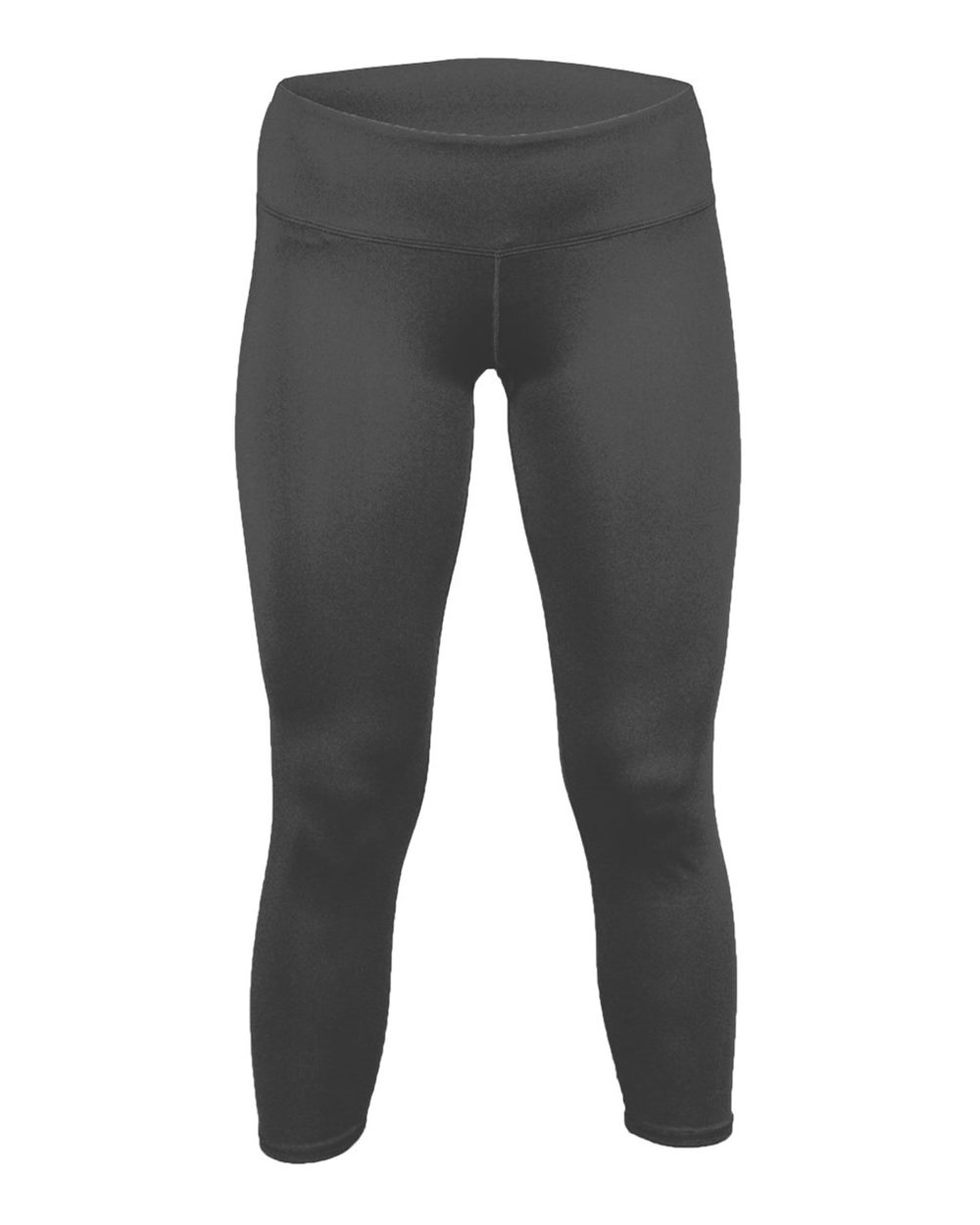 Women's Capri Leggings - Front - B64485352 - Graphite