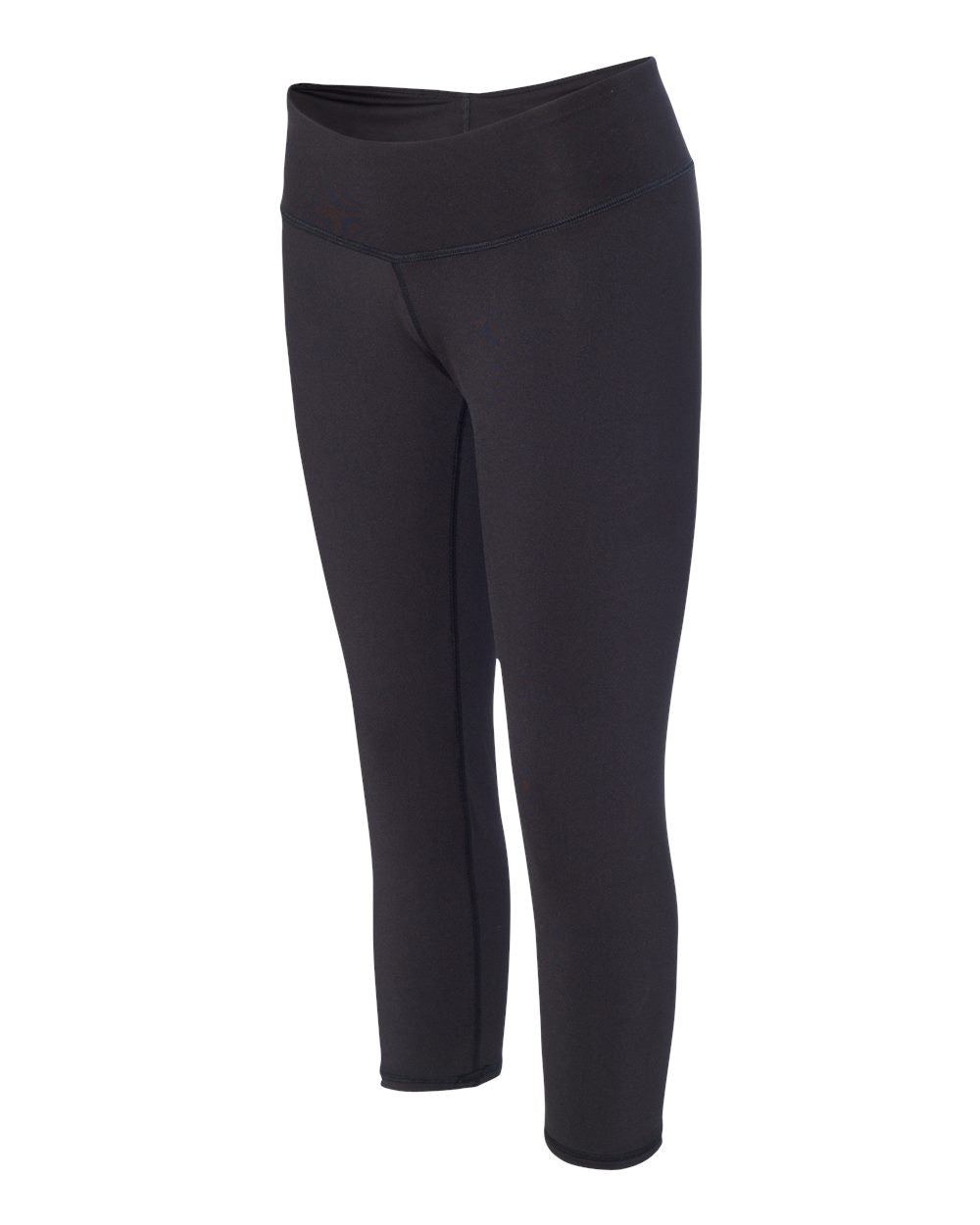 Women's Capri Leggings - Side - B64485502 - Black