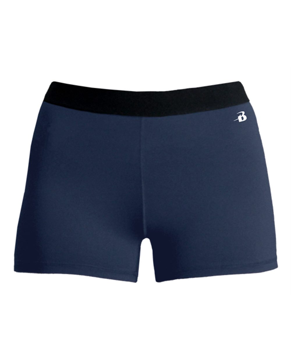 Women’s 3" Pro-Compression Shorts - Front - B12085652 - Navy