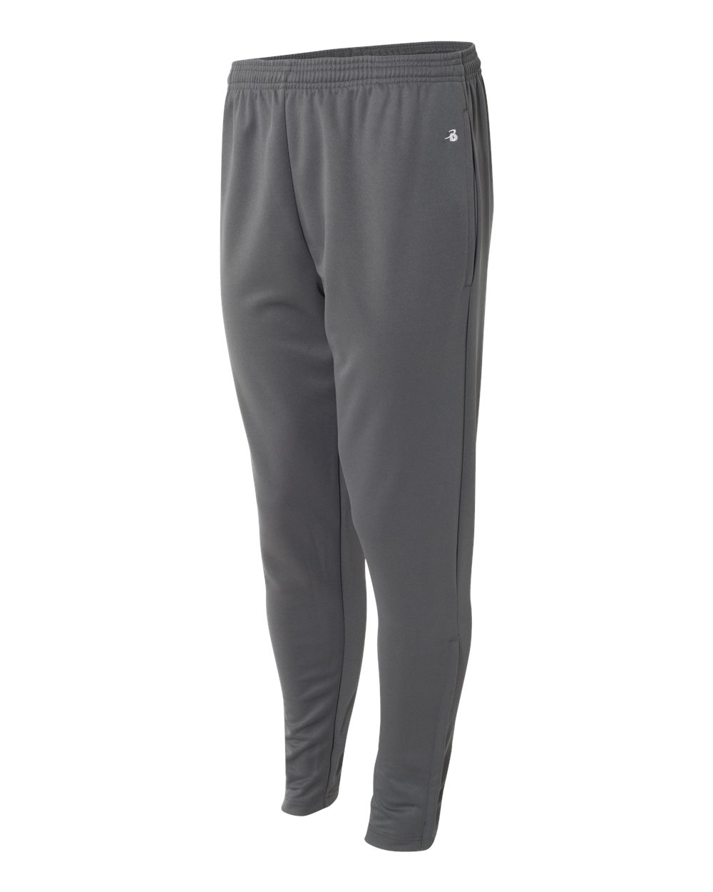 Men's Unbrushed Polyester Trainer Pants - Side - B10285092 - Graphite