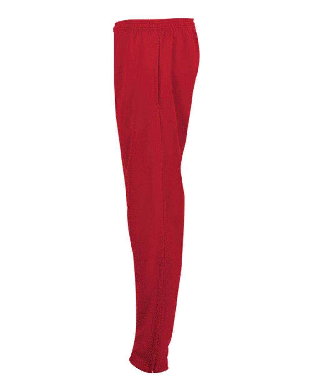 Men's Unbrushed Polyester Trainer Pants - Side - B10285702 - Red