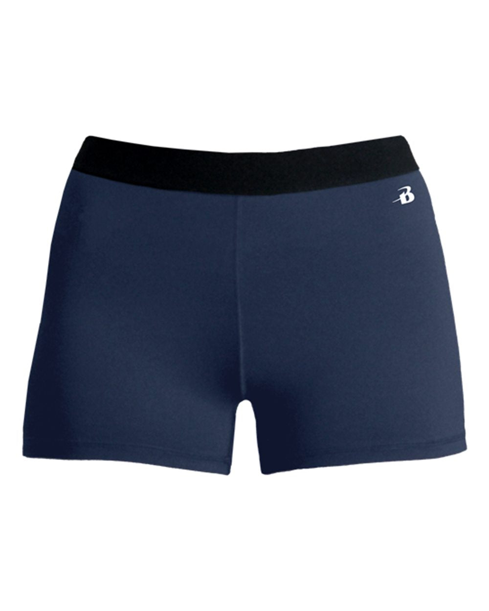 Girls' Pro-Compression Shorts - Front - B12585652 - Navy
