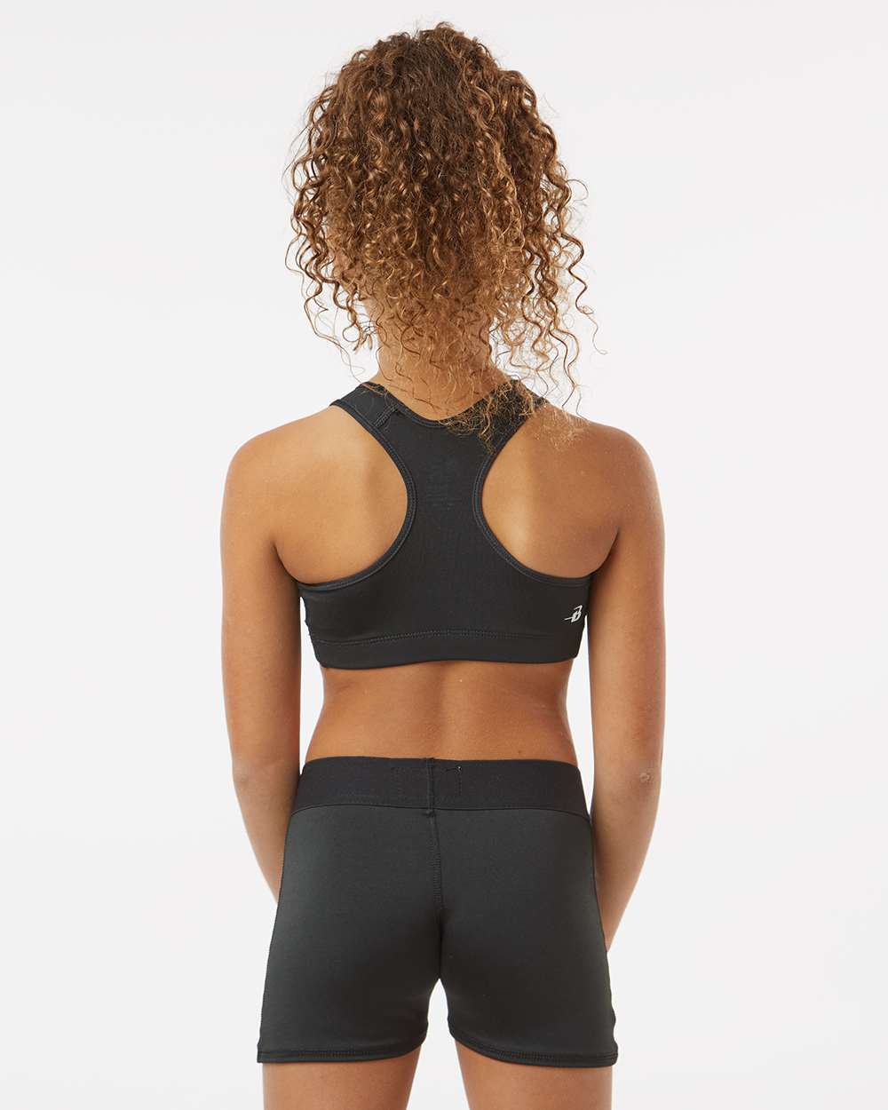 Girls' Pro-Compression Shorts - OnModelBack - B12585502 - Black