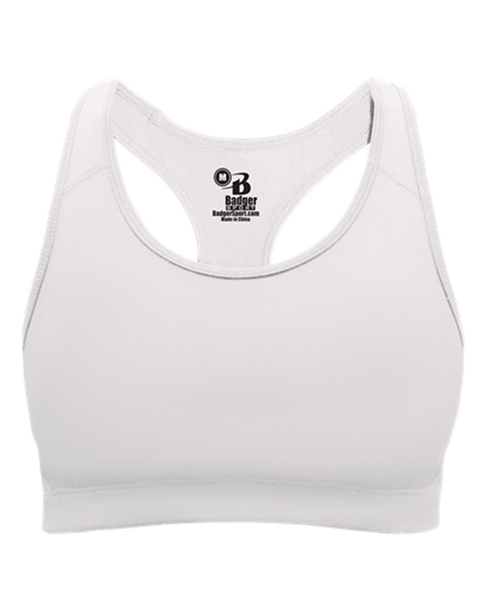 Girls' B-Sport Bra Top - Front - B12685002 - White