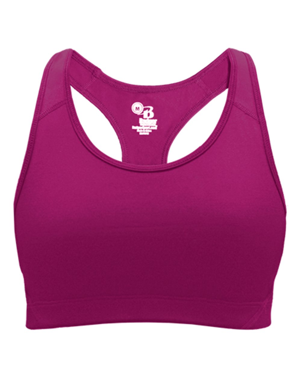 Girls' B-Sport Bra Top - Front - B12685312 - Hot Pink