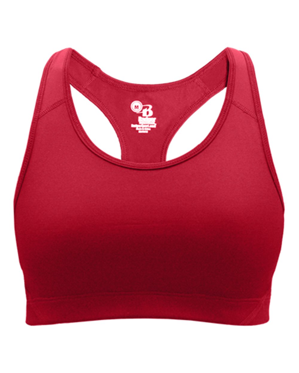 Girls' B-Sport Bra Top - Front - B12685702 - Red