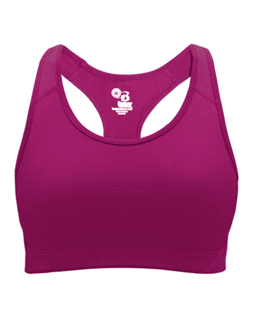 Women's B-Sport Bra Top - Front - B16785312 - Hot Pink