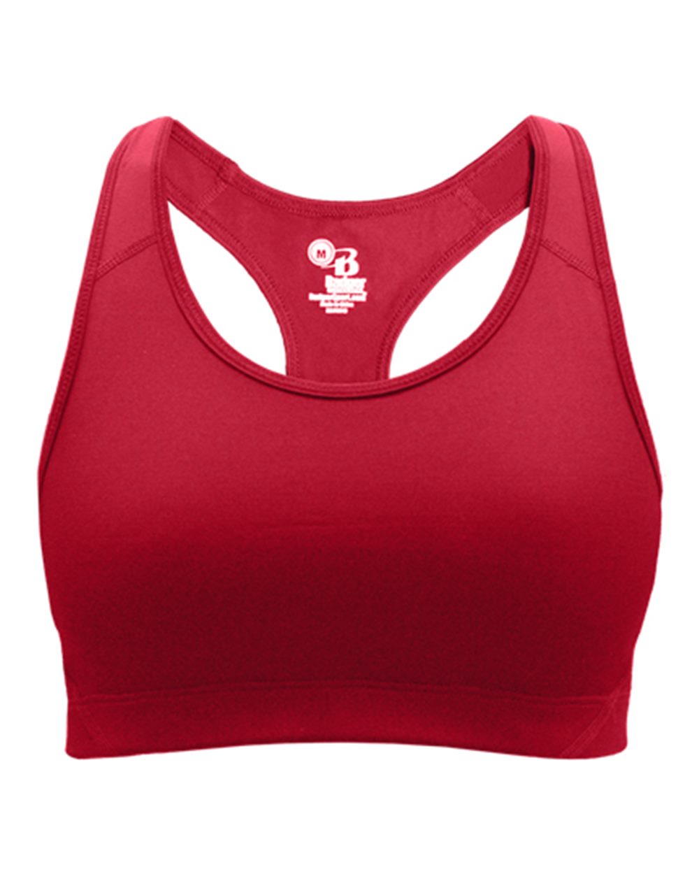 Women's B-Sport Bra Top - Front - B16785702 - Red