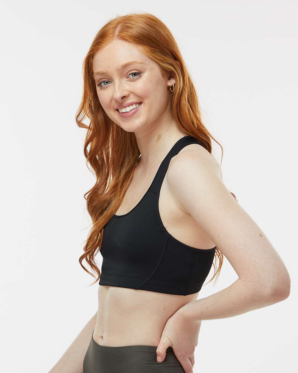 Women's B-Sport Bra Top - OnModelSide - B16785502 - Black