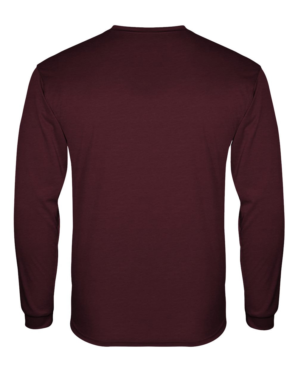 Men's Triblend Performance Long Sleeve T-Shirt - Back - B19585532 - Maroon