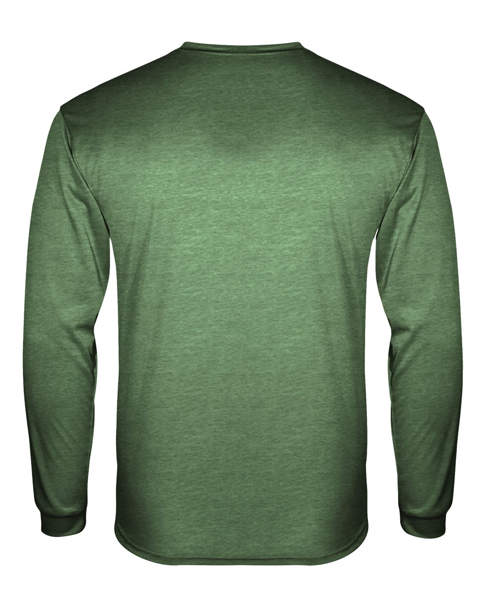 Men's Triblend Performance Long Sleeve T-Shirt - Back - B19585552 - Forest Heather