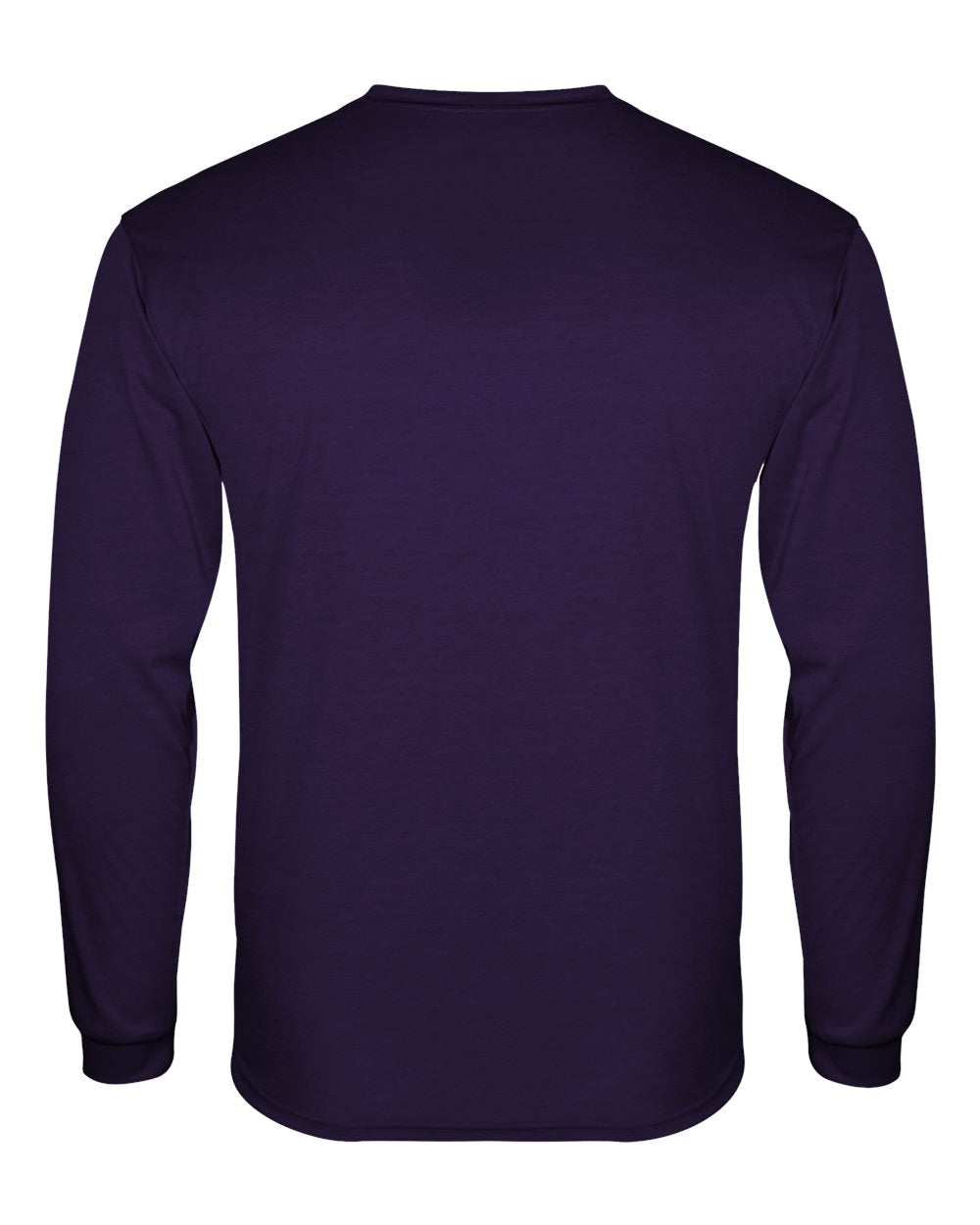 Men's Triblend Performance Long Sleeve T-Shirt - Back - B19585672 - Purple