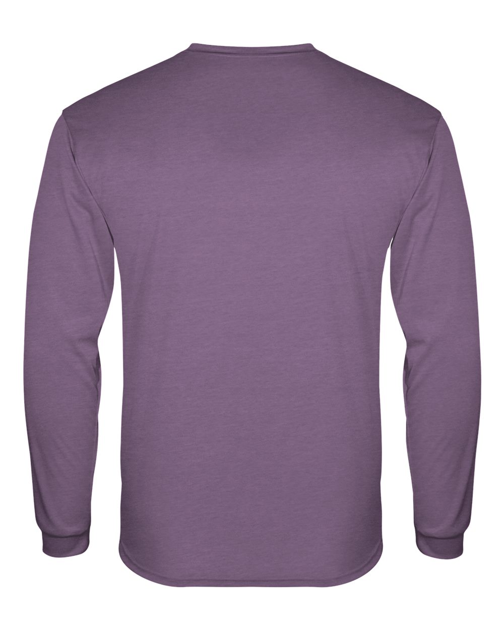 Men's Triblend Performance Long Sleeve T-Shirt - Back - B19585682 - Purple Heather
