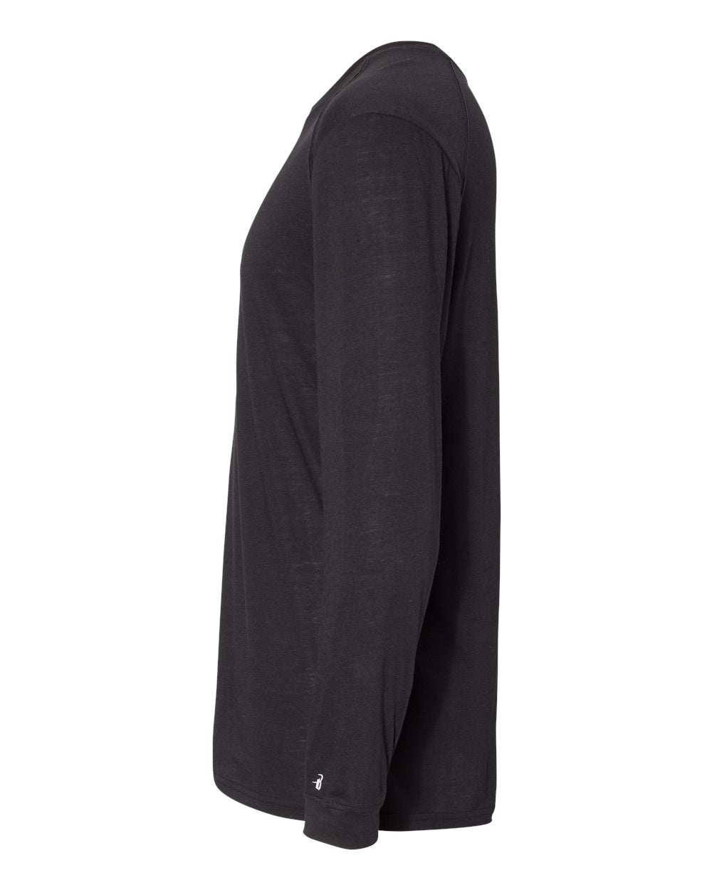 Men's Triblend Performance Long Sleeve T-Shirt - DirectSide - B19585502 - Black