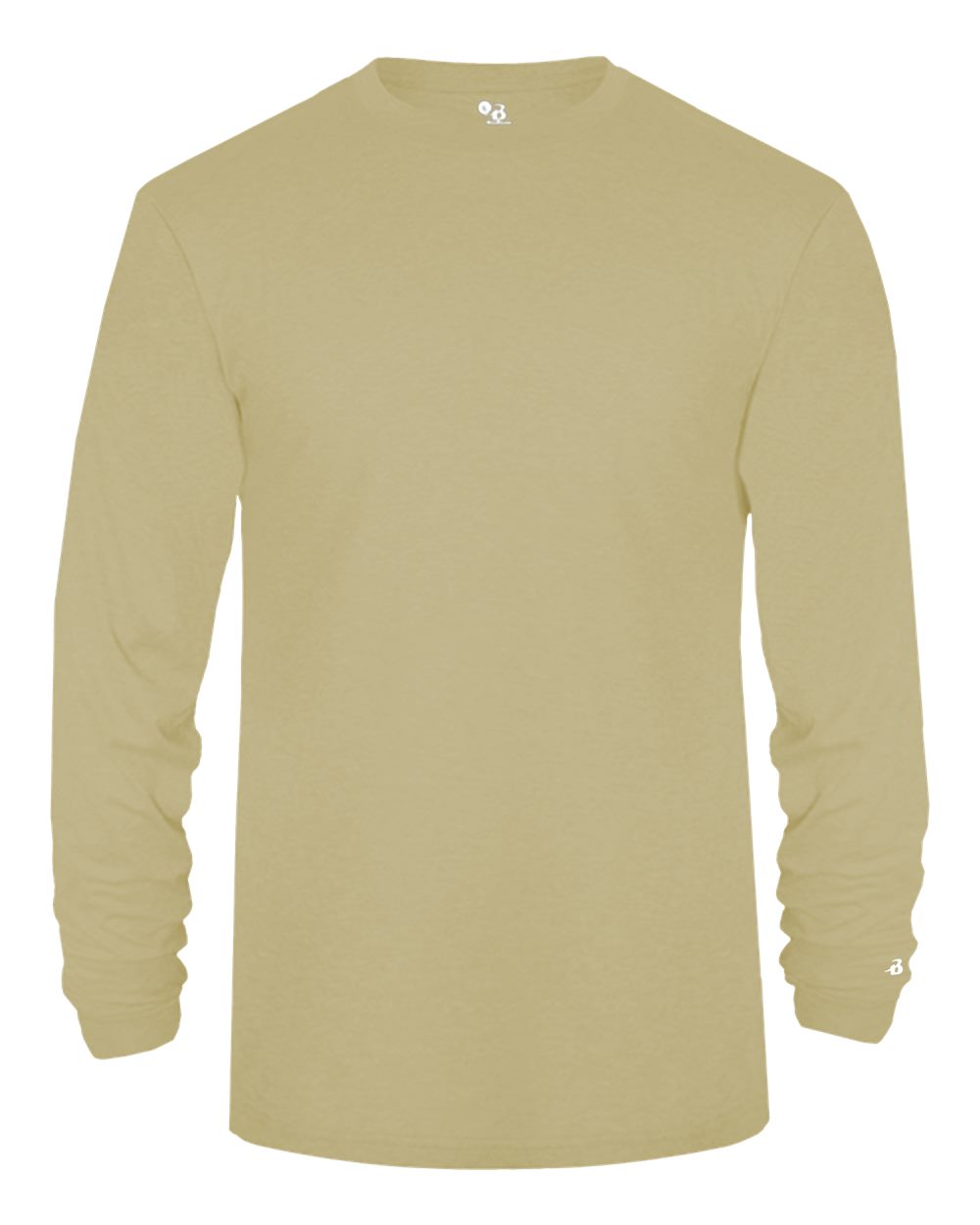 Men's Triblend Performance Long Sleeve T-Shirt - Front - B19585082 - Vegas Gold Heather