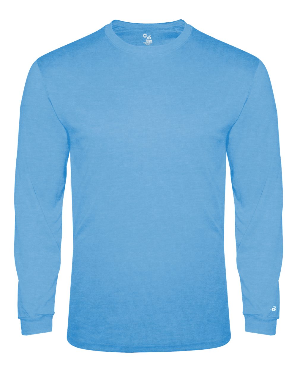 Men's Triblend Performance Long Sleeve T-Shirt - Front - B19585252 - Columbia Blue Heather