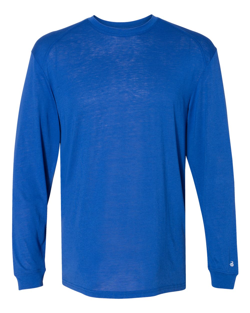 Men's Triblend Performance Long Sleeve T-Shirt - Front - B19585752 - Royal