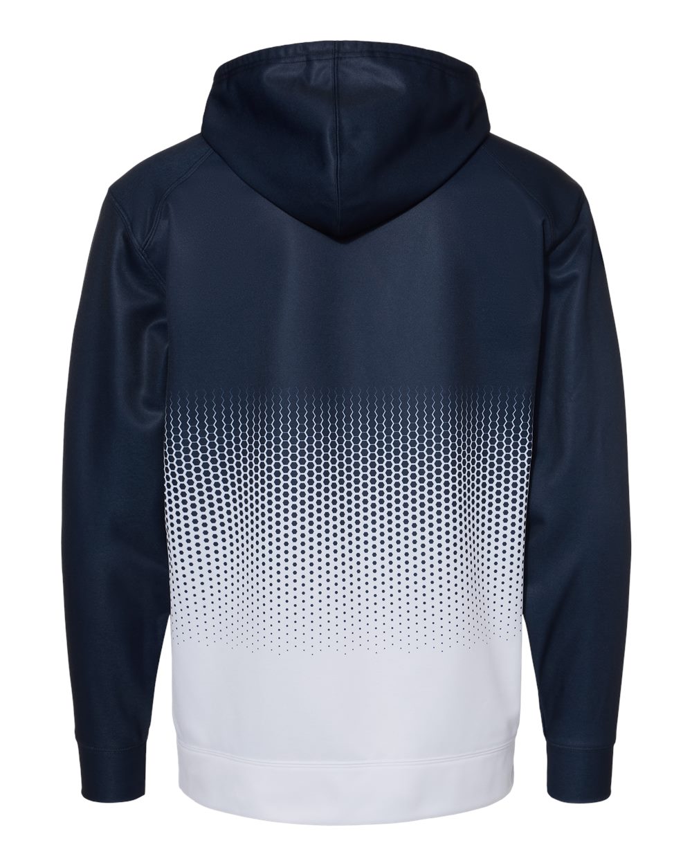 Men's Hex 2.0 Hooded Sweatshirt - Back - B56685652 - Navy