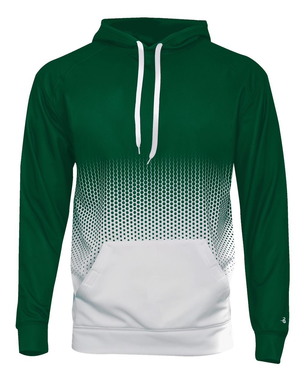 Men's Hex 2.0 Hooded Sweatshirt - Front - B56685542 - Forest