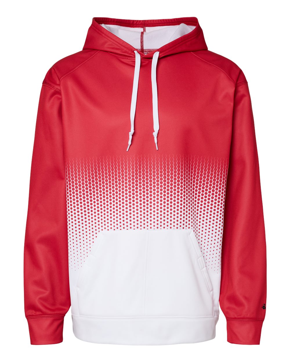 Men's Hex 2.0 Hooded Sweatshirt - Front - B56685702 - Red