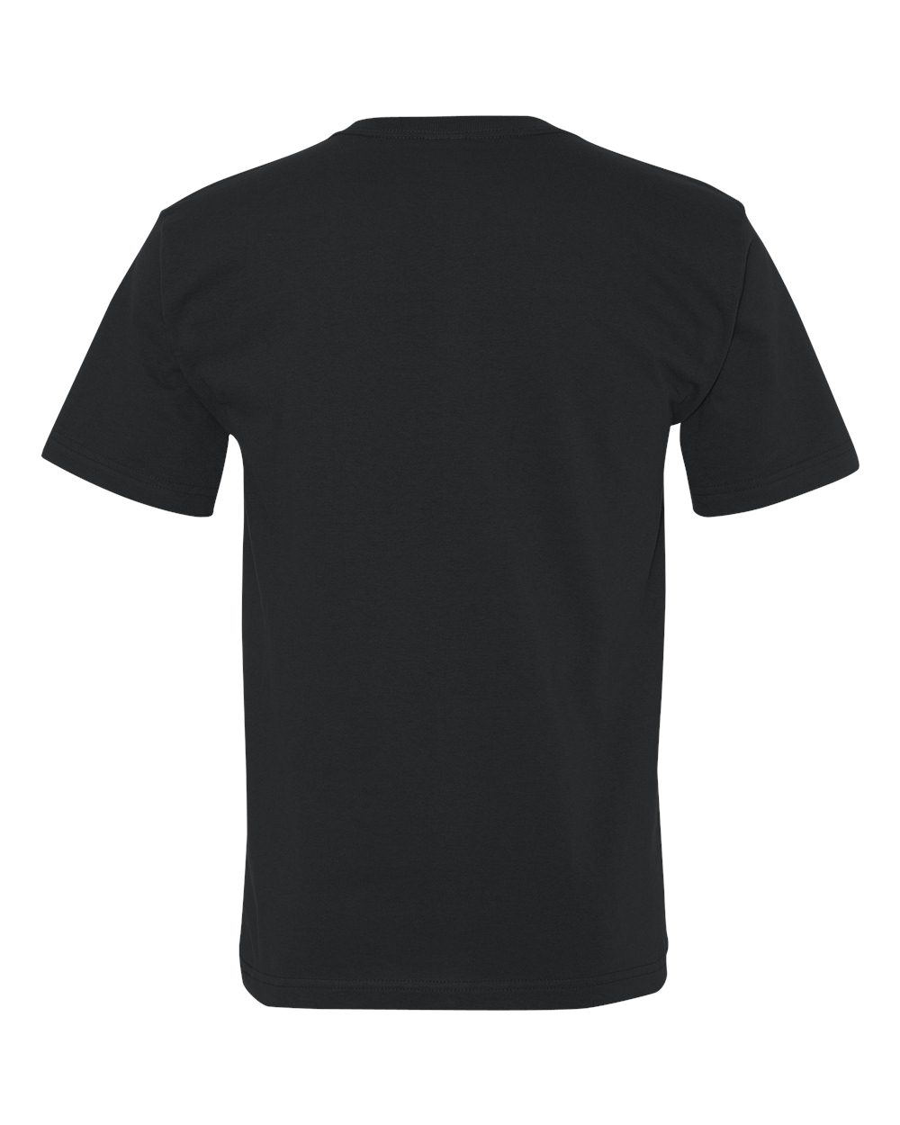 Unisex USA-Made Midweight Pocket T-Shirt - Back - B03079503 - Black