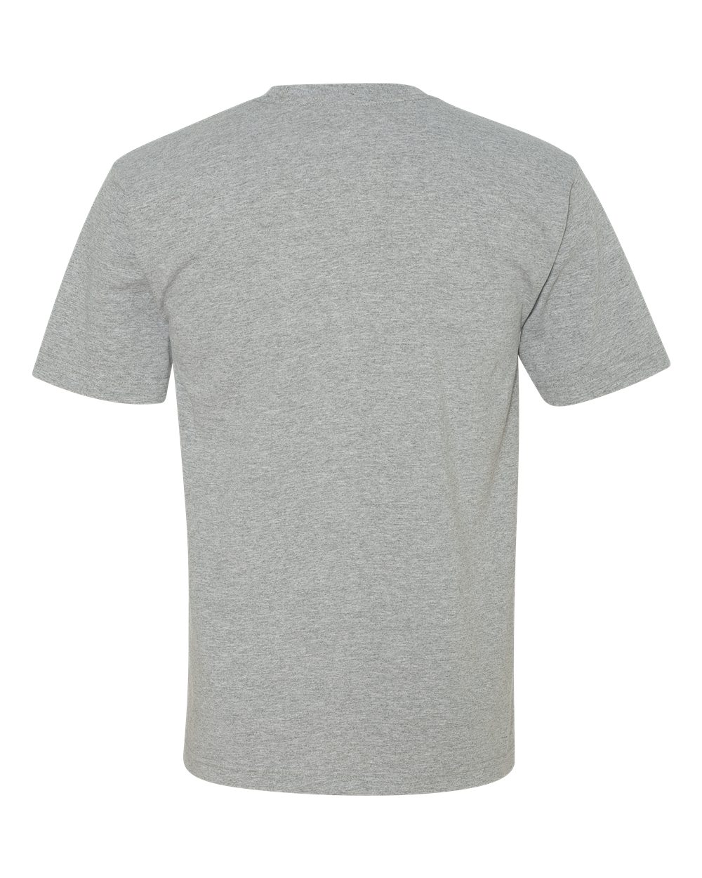 Unisex USA-Made Midweight Pocket T-Shirt - Back - B03079583 - Dark Ash