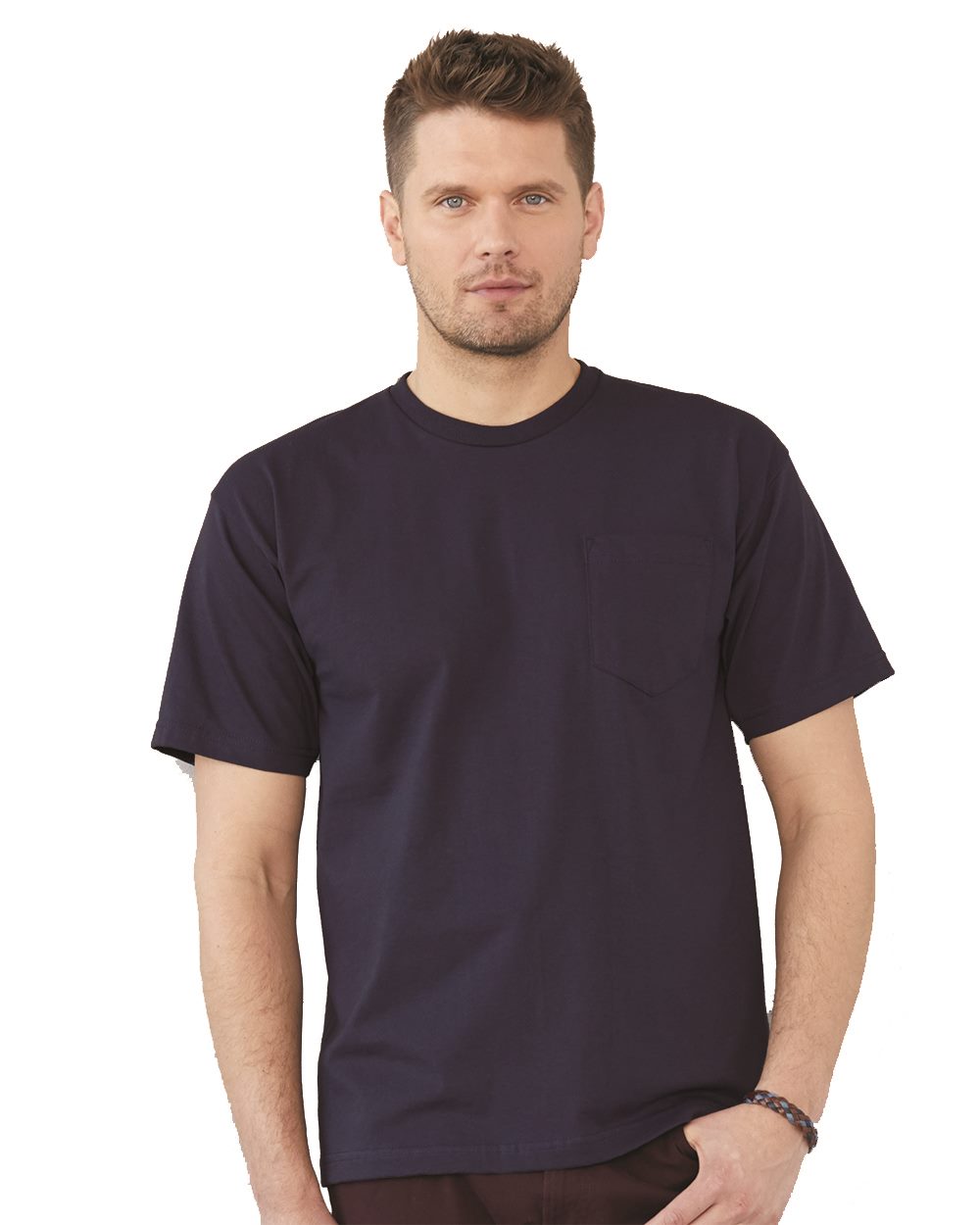 Unisex USA-Made Midweight Pocket T-Shirt - styleImage