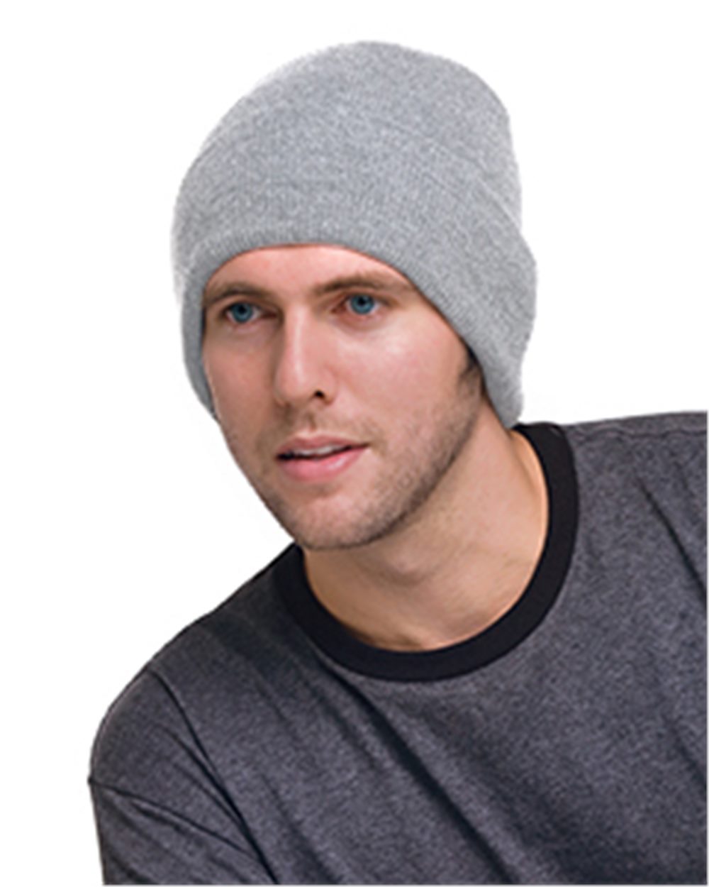 USA-Made 12'' Knit Cuffed Beanie - styleImage