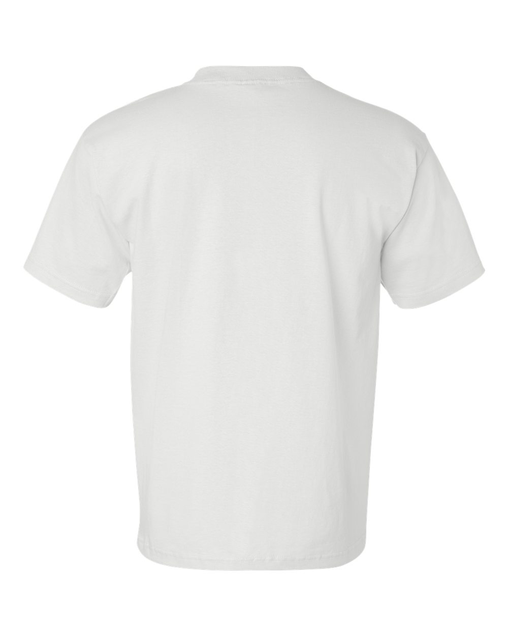 Unisex USA-Made Pocket T-Shirt - Back - B04279003 - White