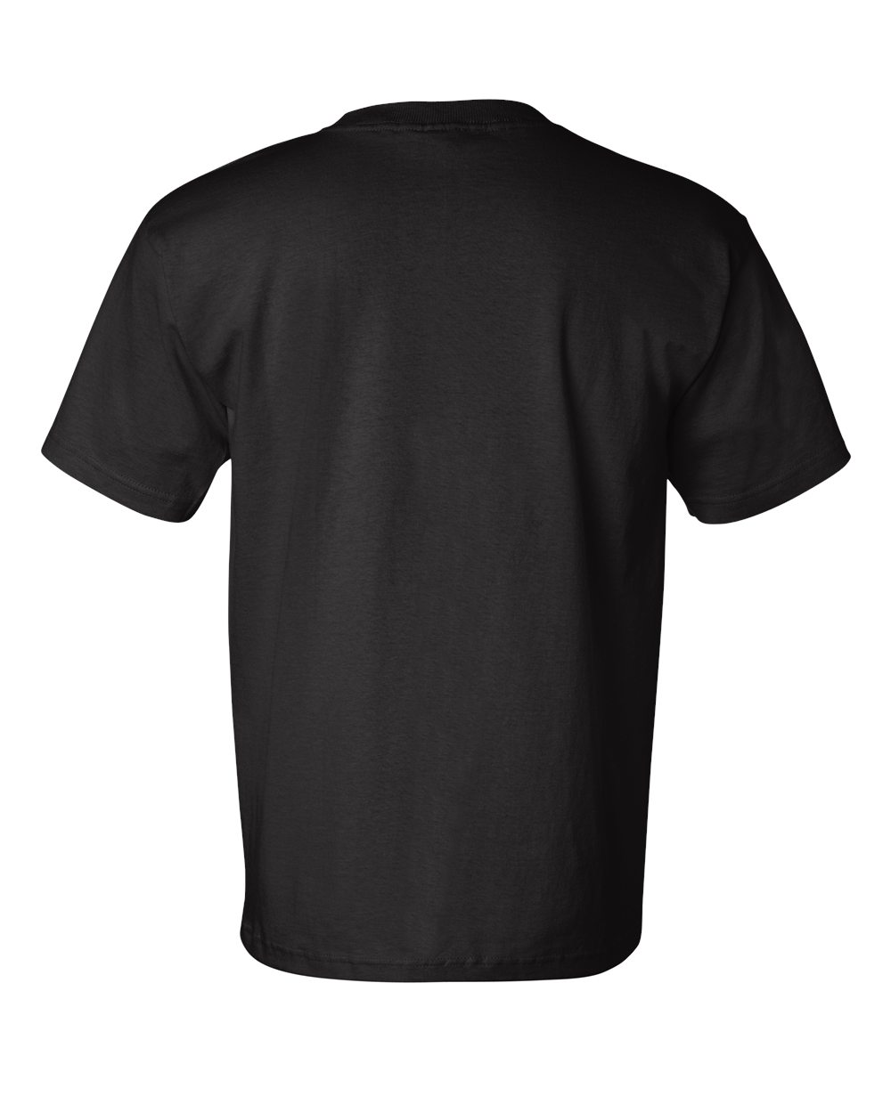 Unisex USA-Made Pocket T-Shirt - Back - B04279503 - Black