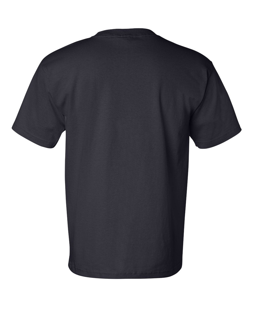 Unisex USA-Made Pocket T-Shirt - Back - B04279653 - Navy
