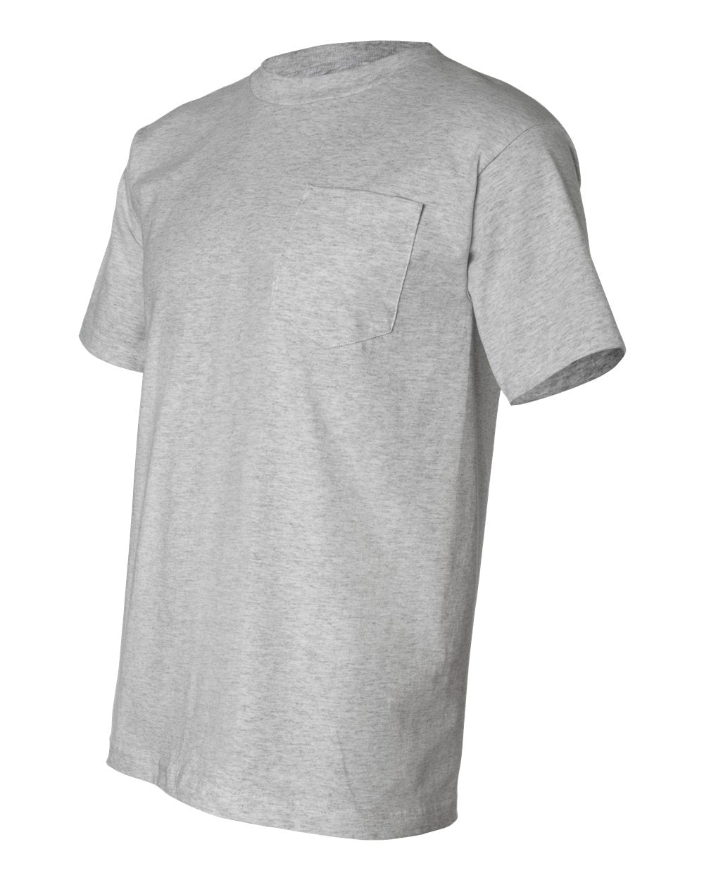 Unisex USA-Made Pocket T-Shirt - Side - B04279583 - Dark Ash