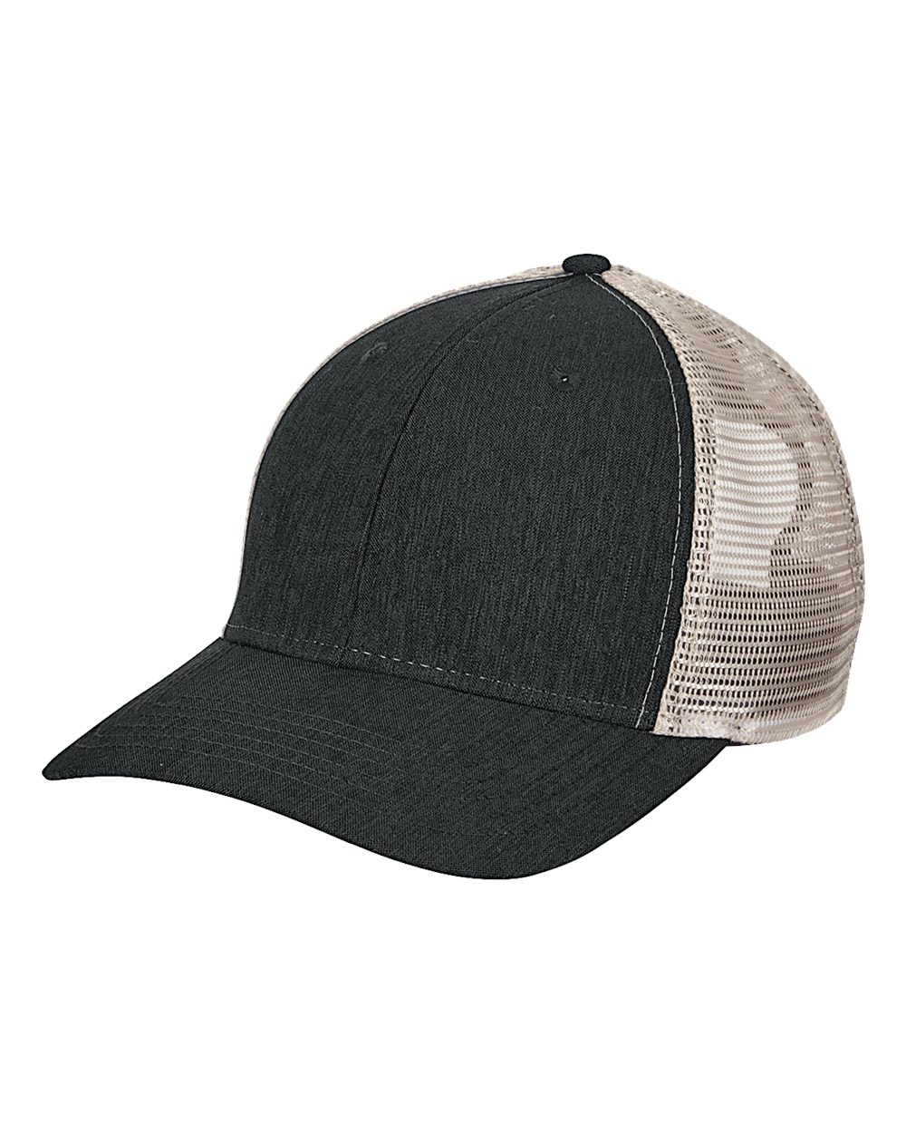 Sport Trucker Cap - Front - B852E8100 - Black/ Tan