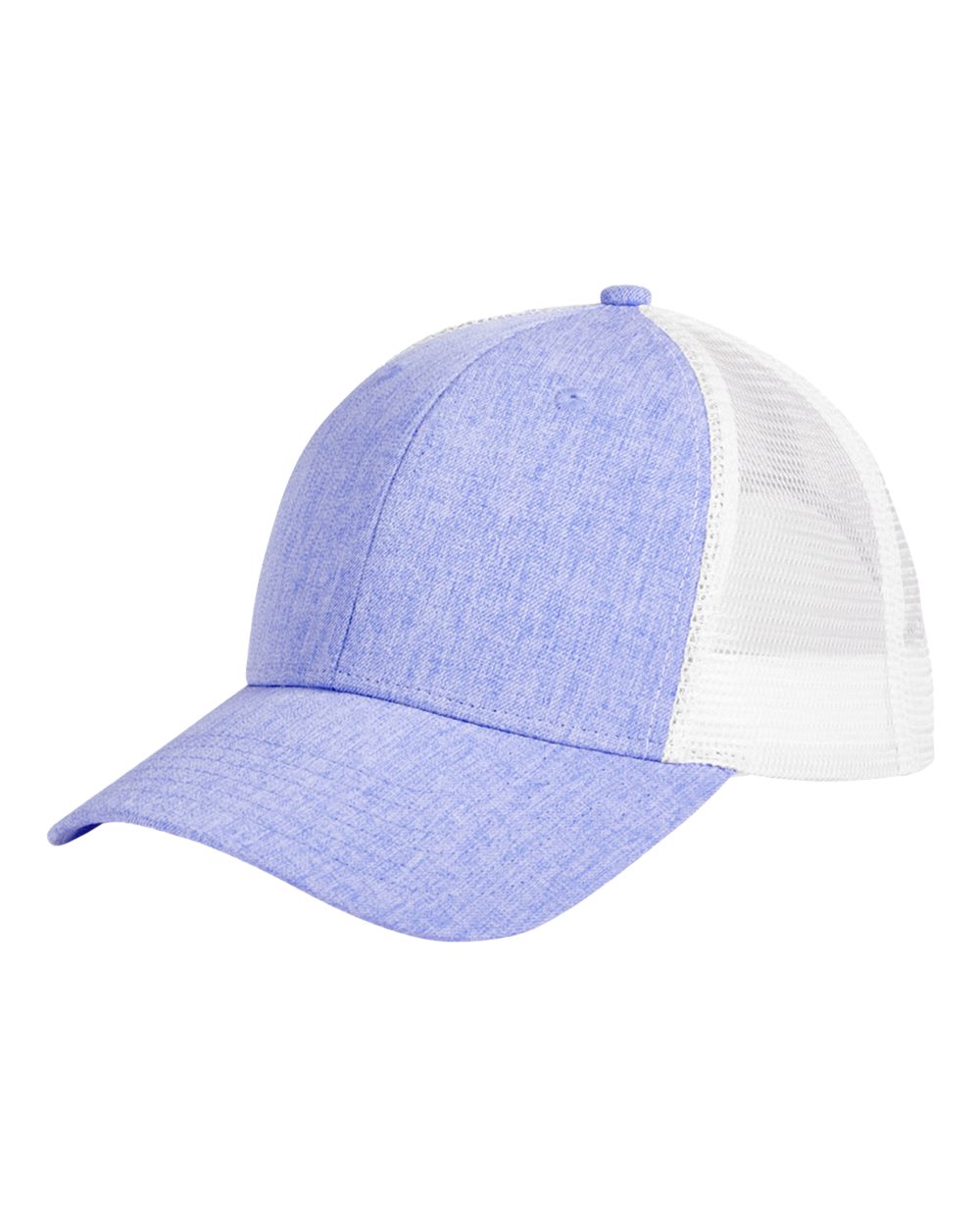 Sport Trucker Cap - Front - B852E8670 - Heather Purple/ White