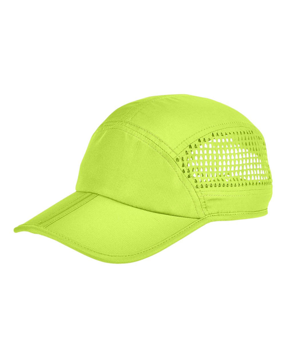 Foldable Bill Performance Cap - Front - B864E8050 - Neon Yellow