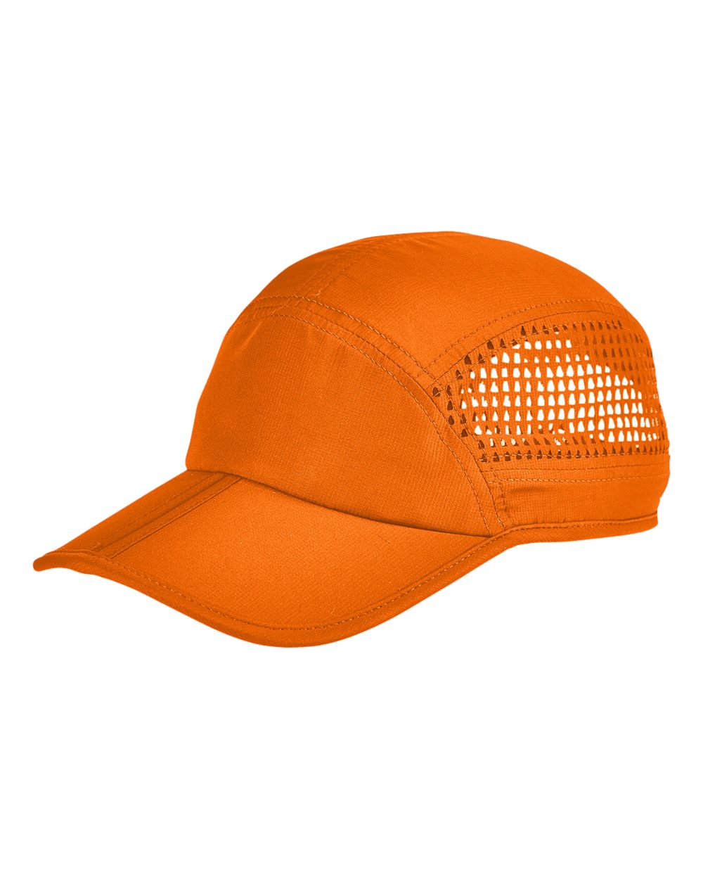 Foldable Bill Performance Cap - Front - B864E8660 - Bright Orange